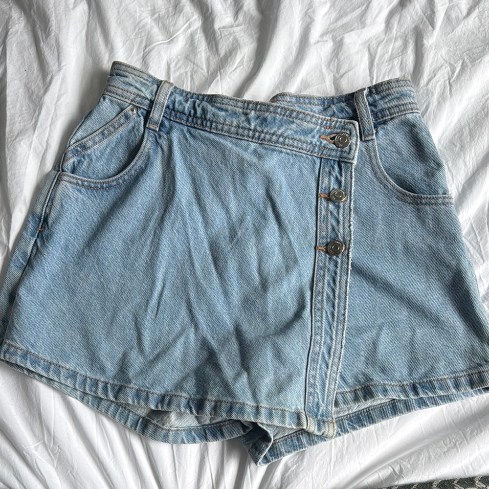 Denim skort